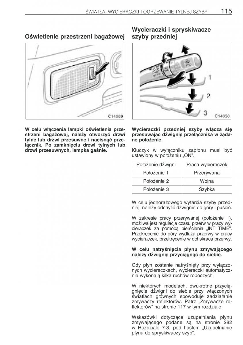 Toyota Previa II 2 instrukcja obslugi / page 124