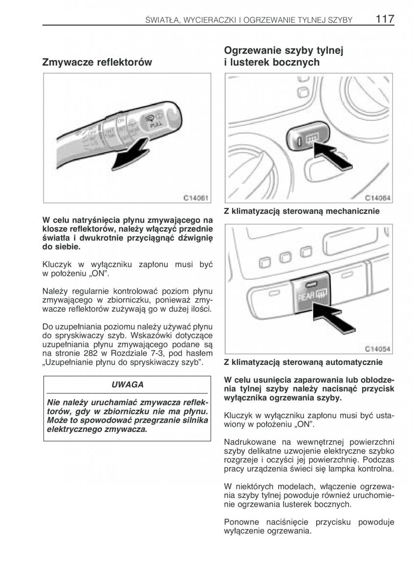 Toyota Previa II 2 instrukcja obslugi / page 126