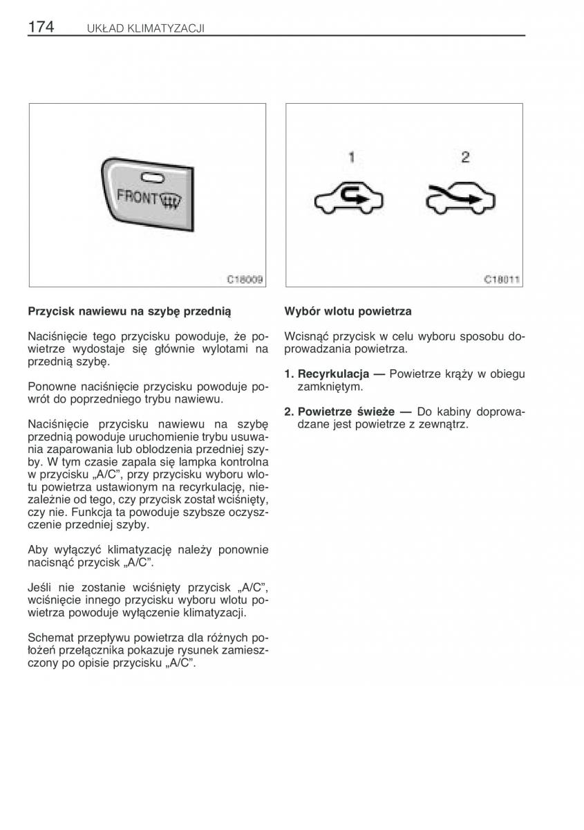 Toyota Previa II 2 instrukcja obslugi / page 183