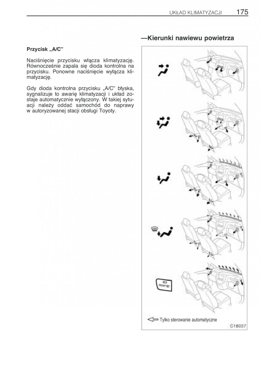 Toyota Previa II 2 instrukcja obslugi / page 184