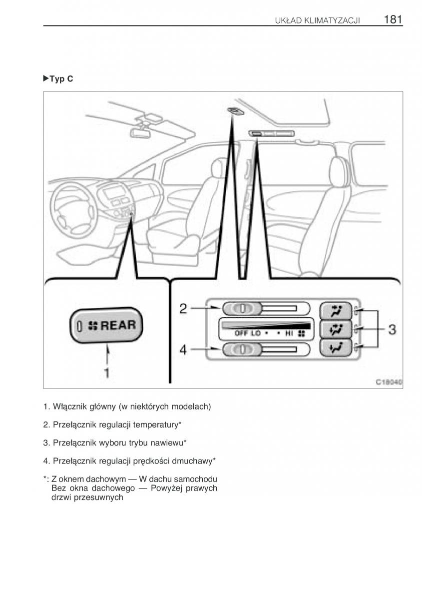 Toyota Previa II 2 instrukcja obslugi / page 190