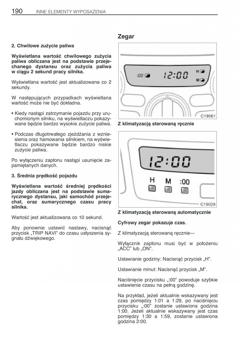 Toyota Previa II 2 instrukcja obslugi / page 199