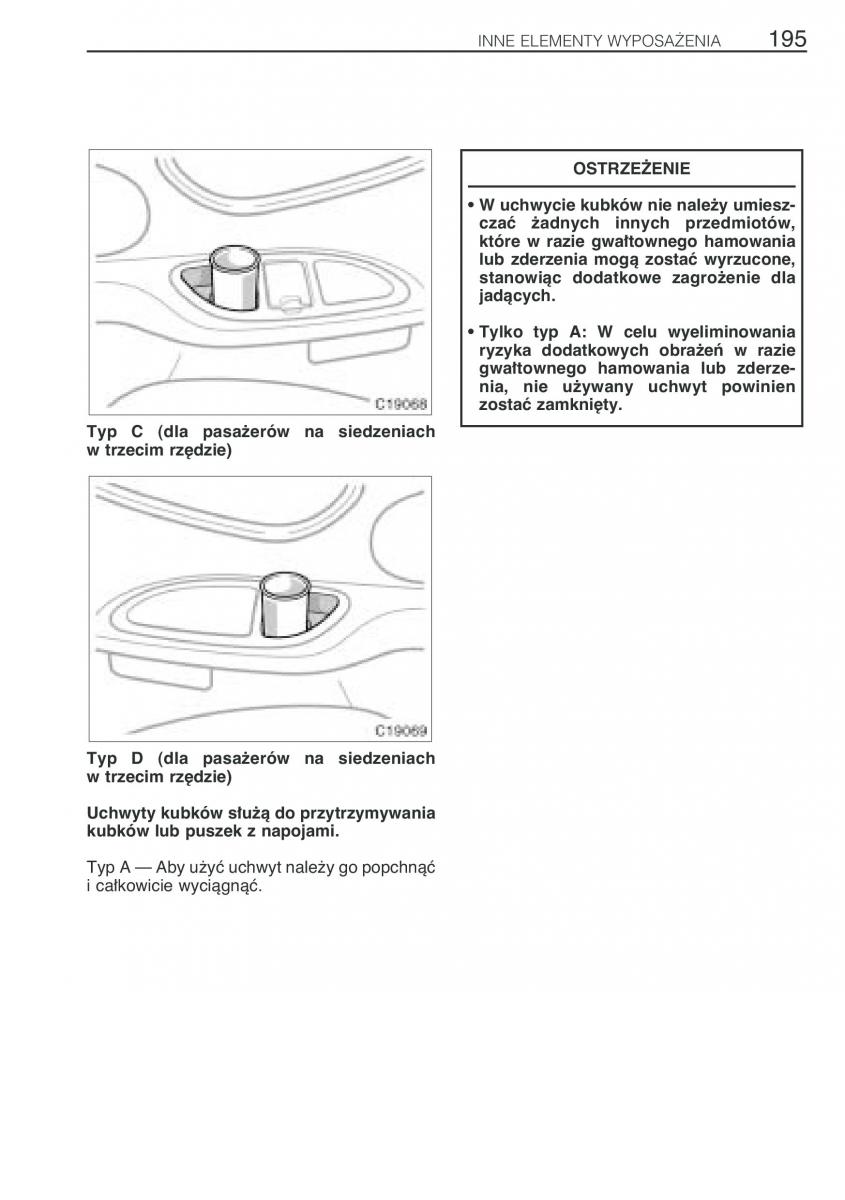 Toyota Previa II 2 instrukcja obslugi / page 204