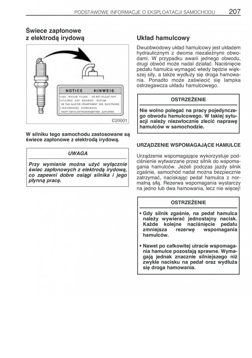 Toyota Previa II 2 instrukcja obslugi / page 216