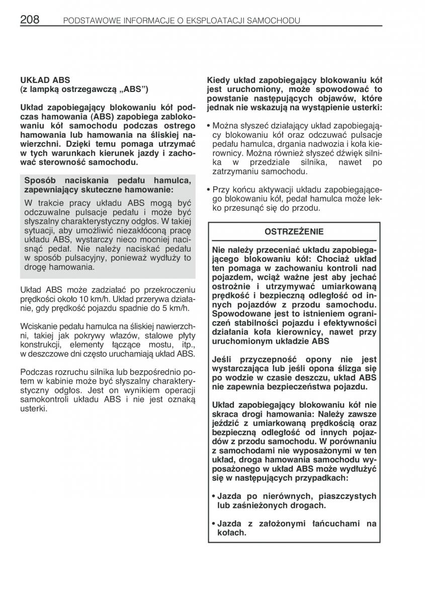 Toyota Previa II 2 instrukcja obslugi / page 217