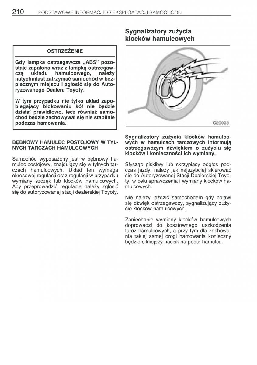 Toyota Previa II 2 instrukcja obslugi / page 219