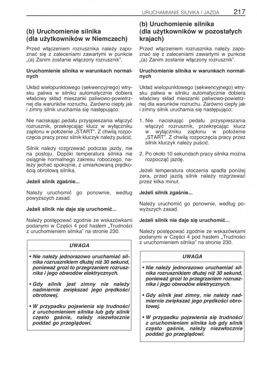 Toyota Previa II 2 instrukcja obslugi / page 226