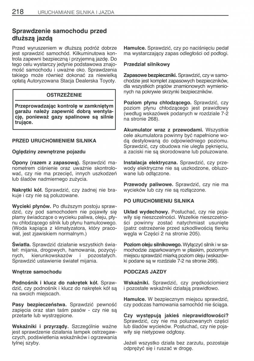 Toyota Previa II 2 instrukcja obslugi / page 227