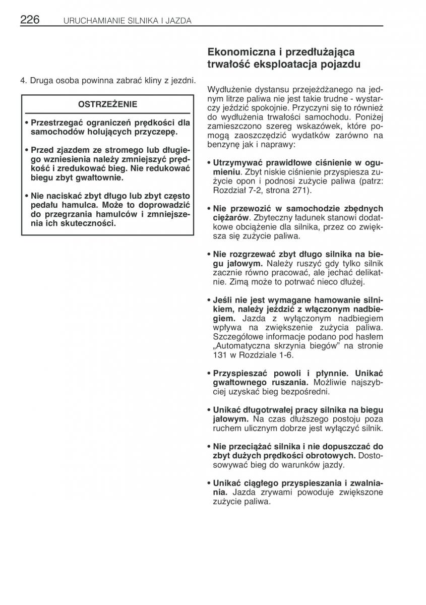 Toyota Previa II 2 instrukcja obslugi / page 235