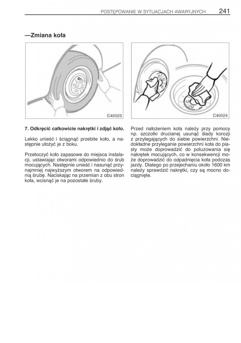 Toyota Previa II 2 instrukcja obslugi / page 250