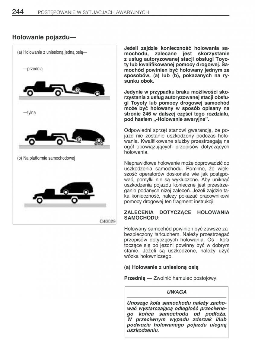 Toyota Previa II 2 instrukcja obslugi / page 253