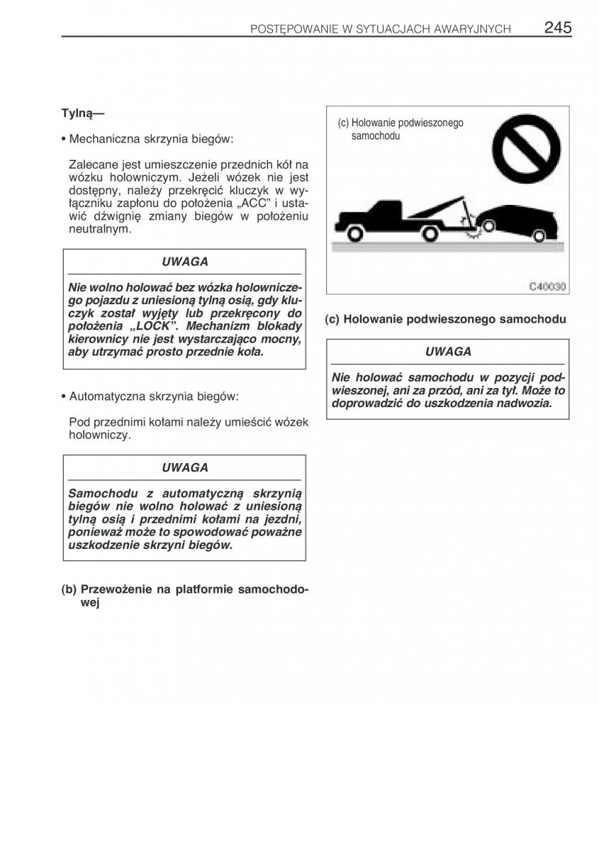 Toyota Previa II 2 instrukcja obslugi / page 254