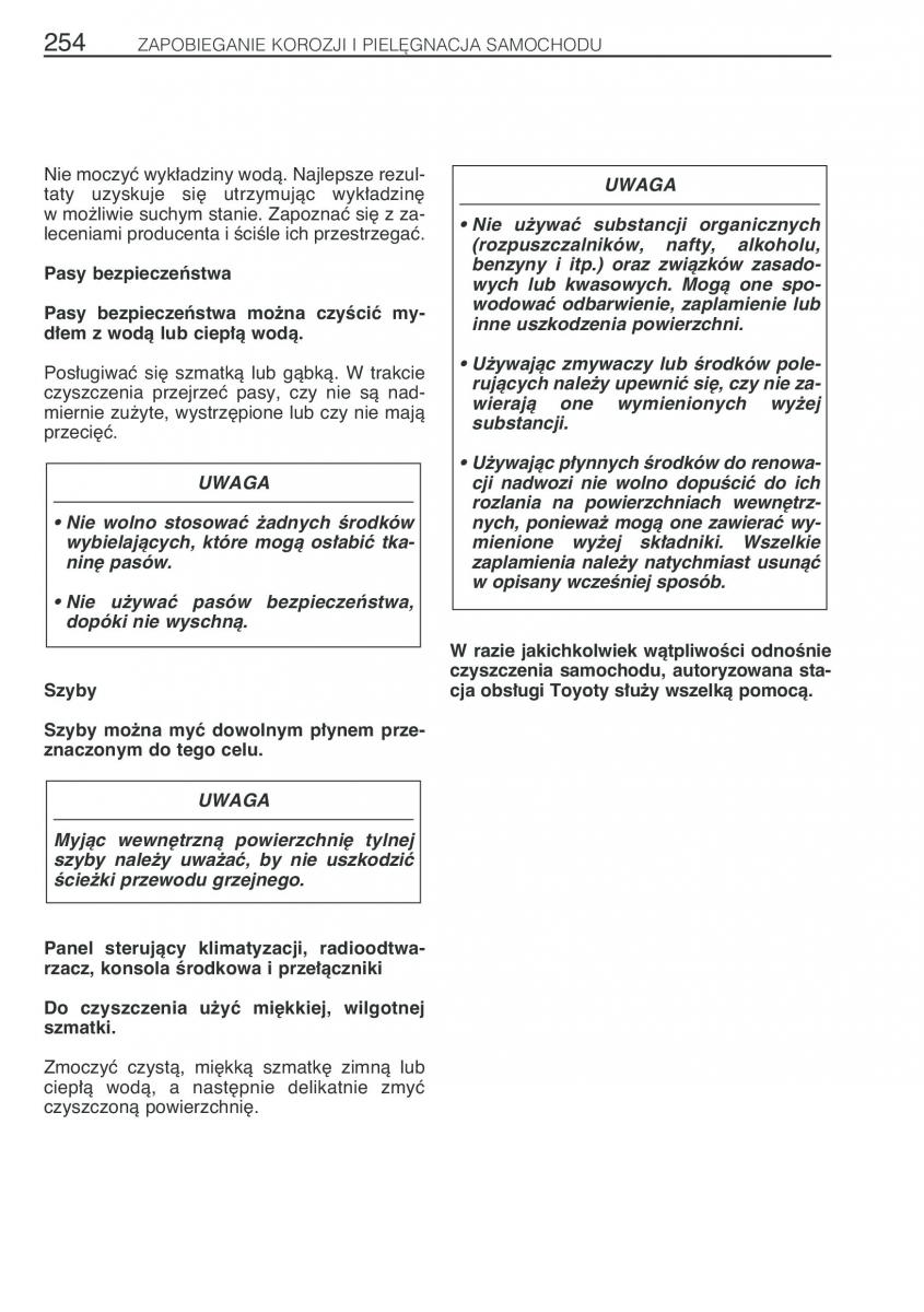 Toyota Previa II 2 instrukcja obslugi / page 263