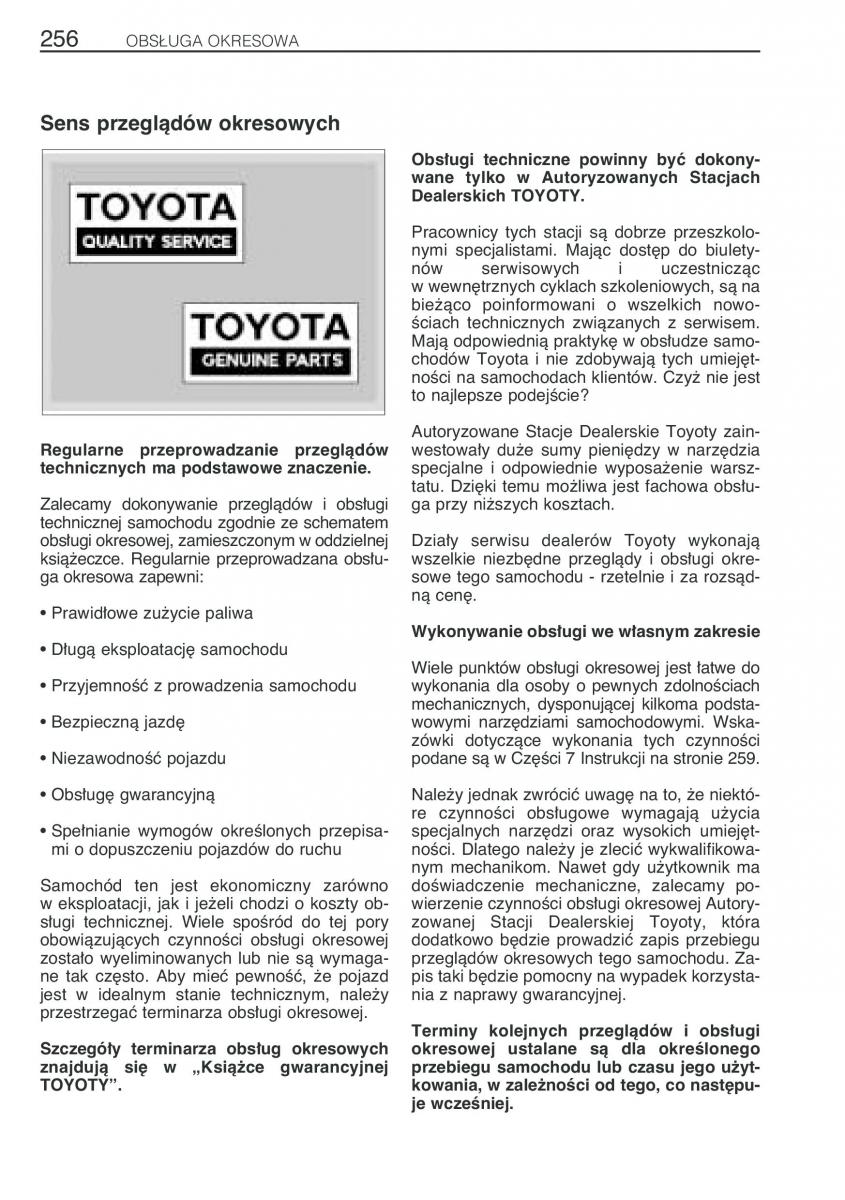 Toyota Previa II 2 instrukcja obslugi / page 265