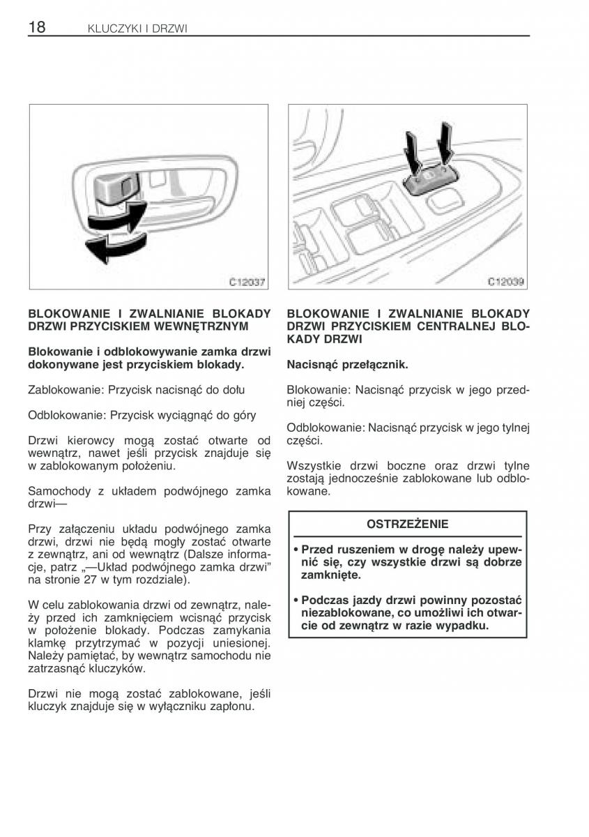 Toyota Previa II 2 instrukcja obslugi / page 27