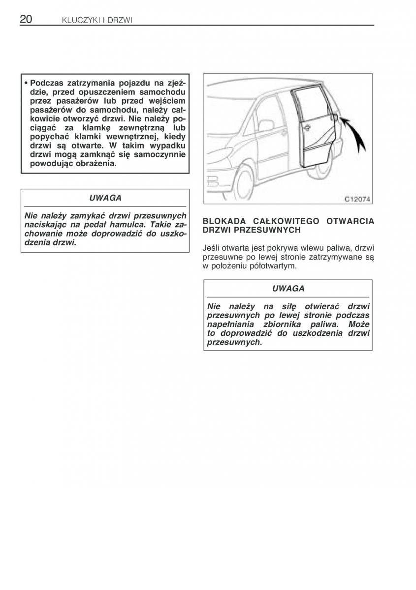 Toyota Previa II 2 instrukcja obslugi / page 29