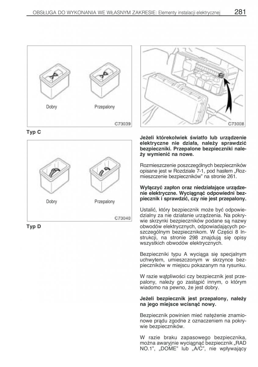 Toyota Previa II 2 instrukcja obslugi / page 290