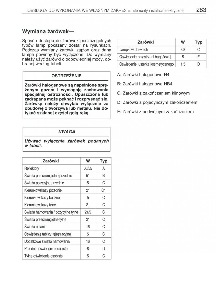 Toyota Previa II 2 instrukcja obslugi / page 292