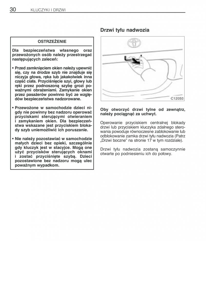 Toyota Previa II 2 instrukcja obslugi / page 39