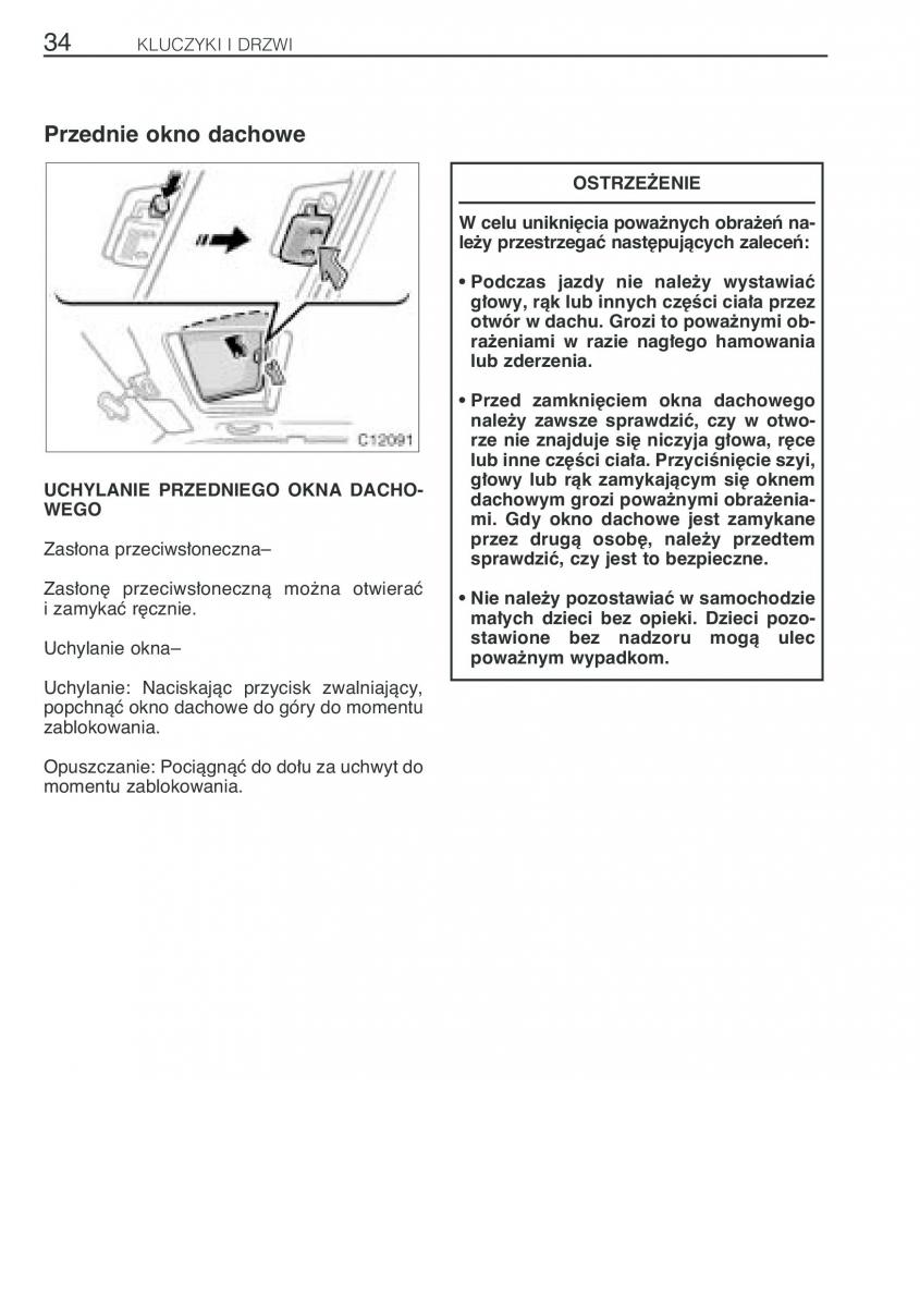 Toyota Previa II 2 instrukcja obslugi / page 43