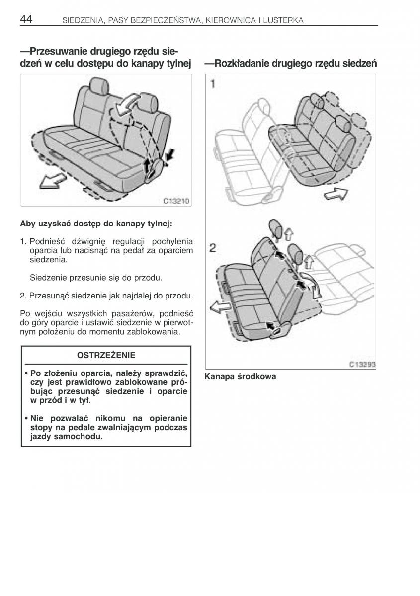 Toyota Previa II 2 instrukcja obslugi / page 53