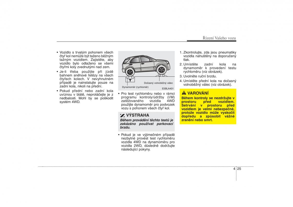 KIA Sorento I 1 navod k obsludze / page 131