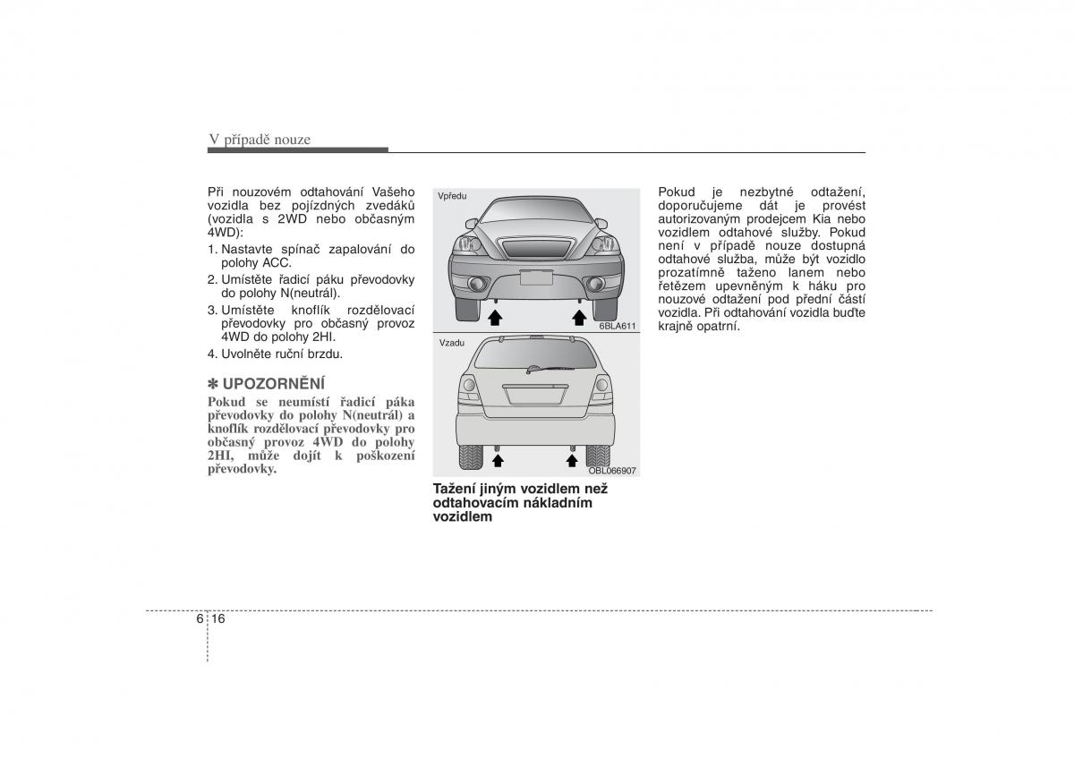 KIA Sorento I 1 navod k obsludze / page 257