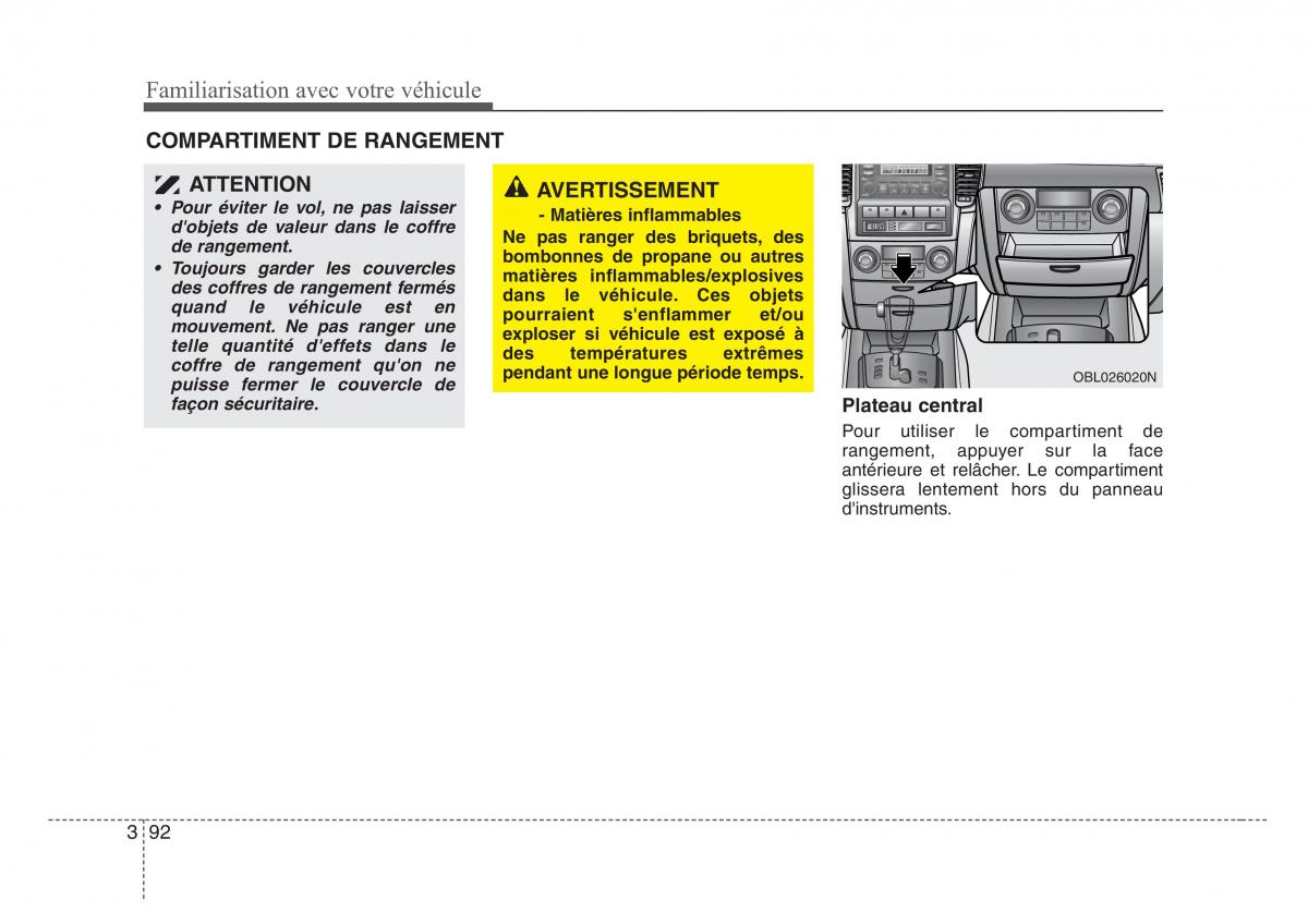 KIA Sorento I 1 manuel du proprietaire / page 101