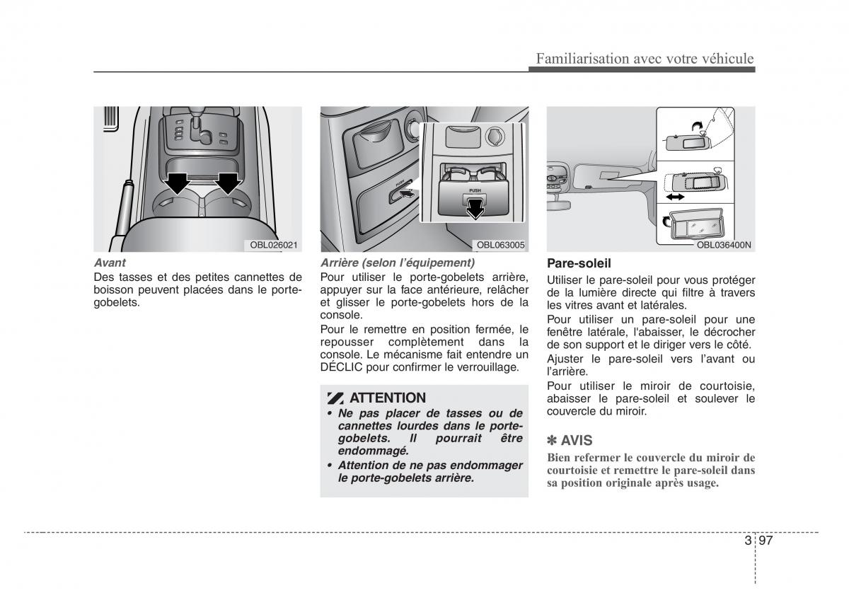 KIA Sorento I 1 manuel du proprietaire / page 106