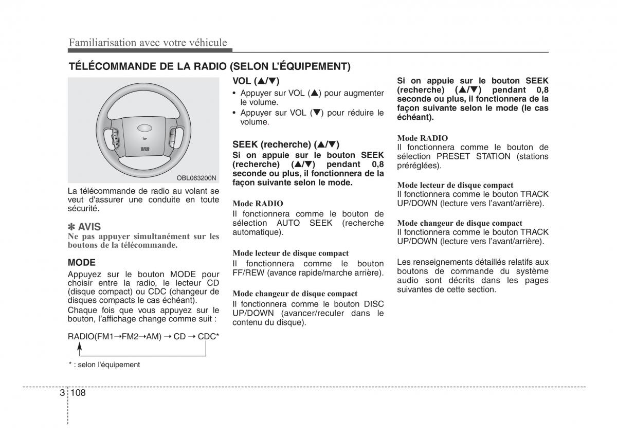 KIA Sorento I 1 manuel du proprietaire / page 117