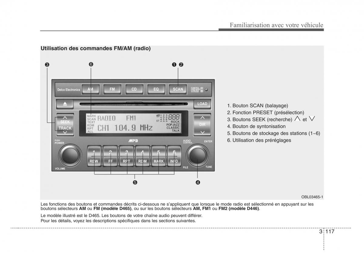 KIA Sorento I 1 manuel du proprietaire / page 126