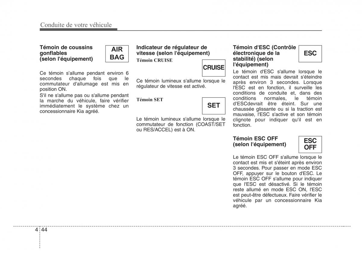 KIA Sorento I 1 manuel du proprietaire / page 183