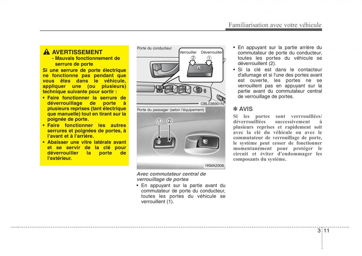 KIA Sorento I 1 manuel du proprietaire / page 20