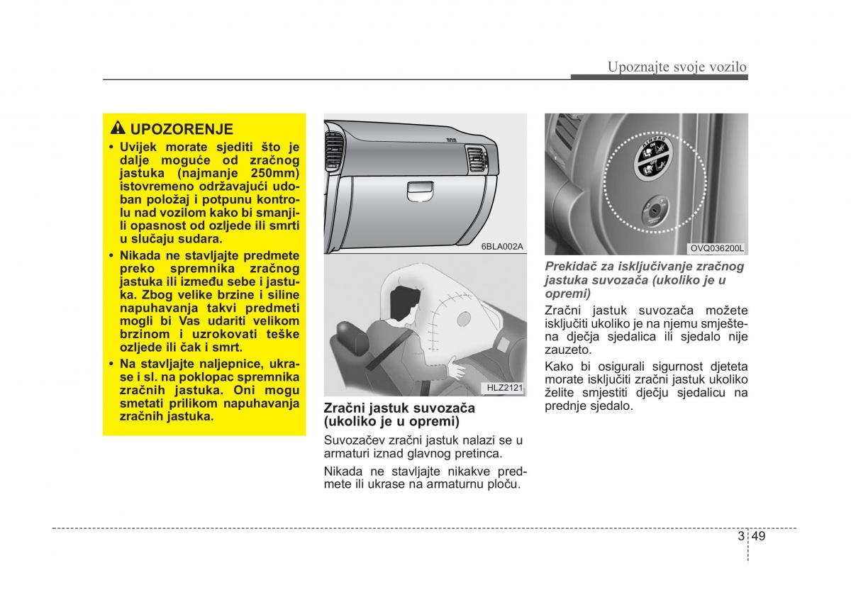 KIA Sorento I 1 vlasnicko uputstvo / page 59