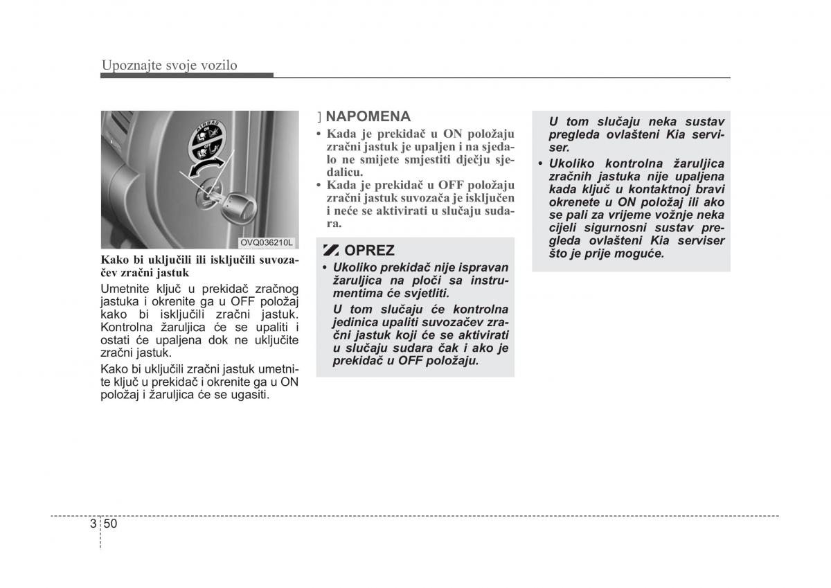 KIA Sorento I 1 vlasnicko uputstvo / page 60