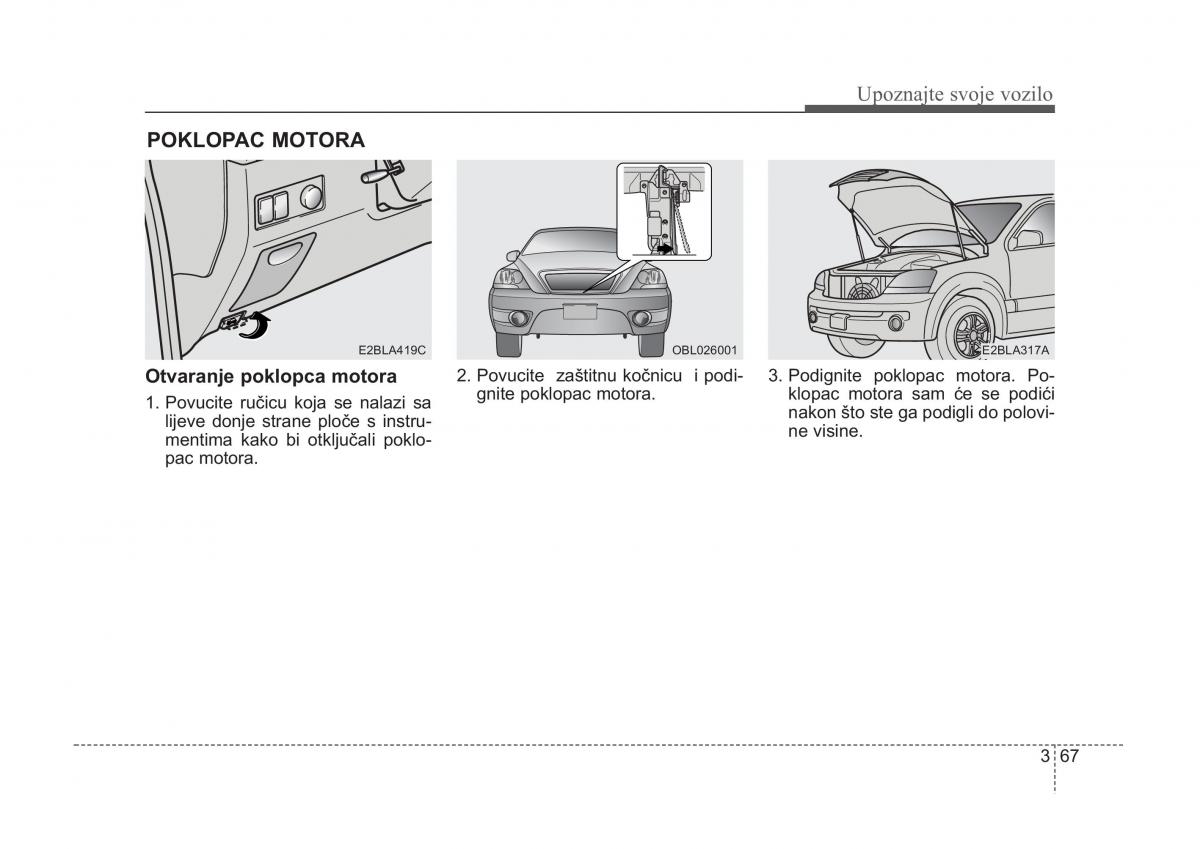 KIA Sorento I 1 vlasnicko uputstvo / page 77