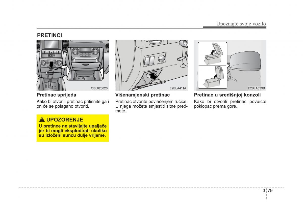 KIA Sorento I 1 vlasnicko uputstvo / page 89