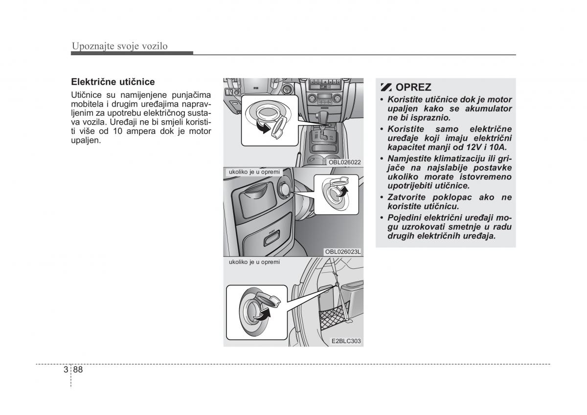 KIA Sorento I 1 vlasnicko uputstvo / page 98