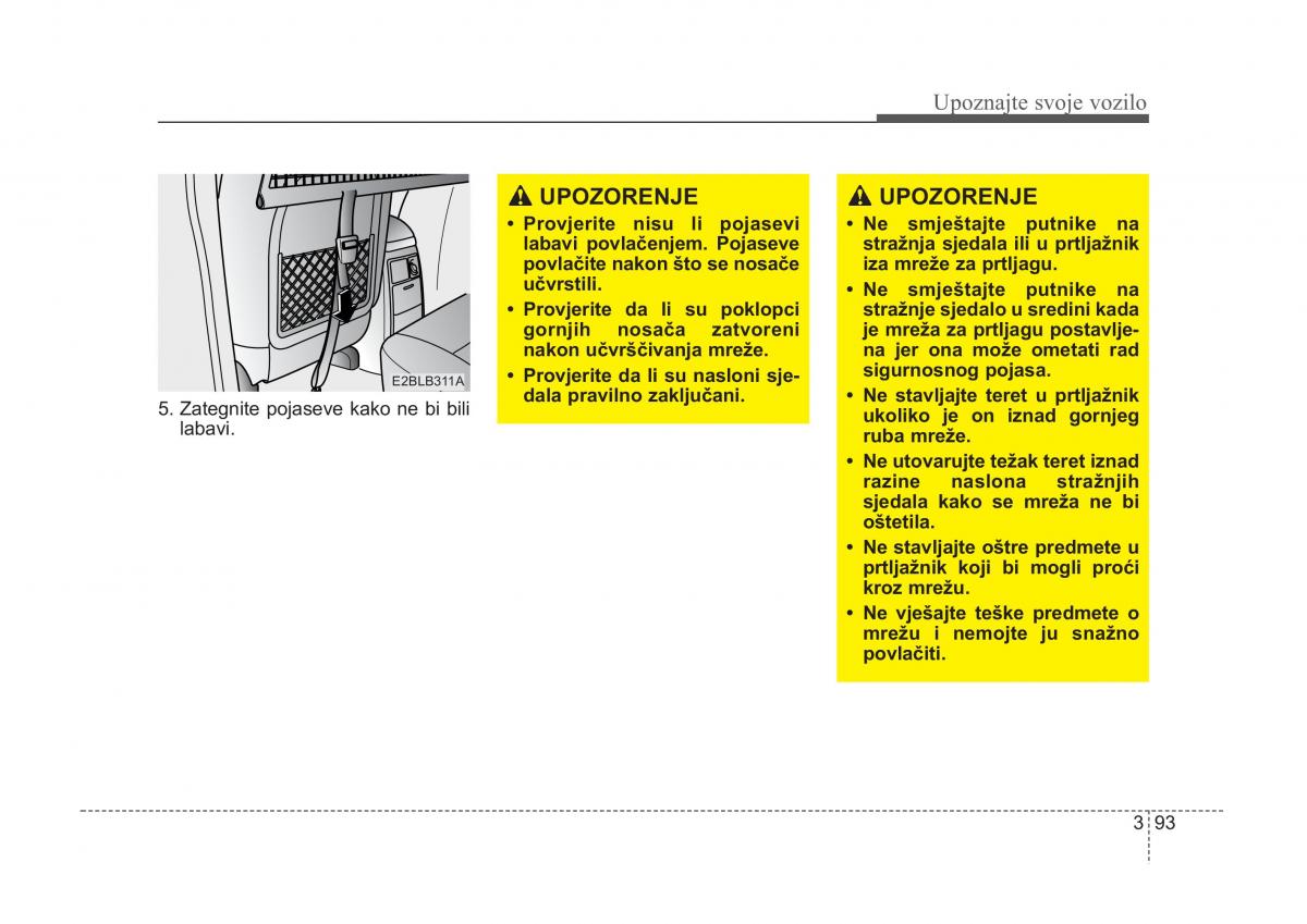 KIA Sorento I 1 vlasnicko uputstvo / page 103