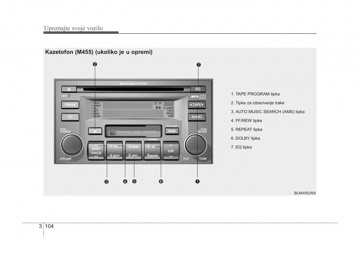 KIA Sorento I 1 vlasnicko uputstvo / page 114