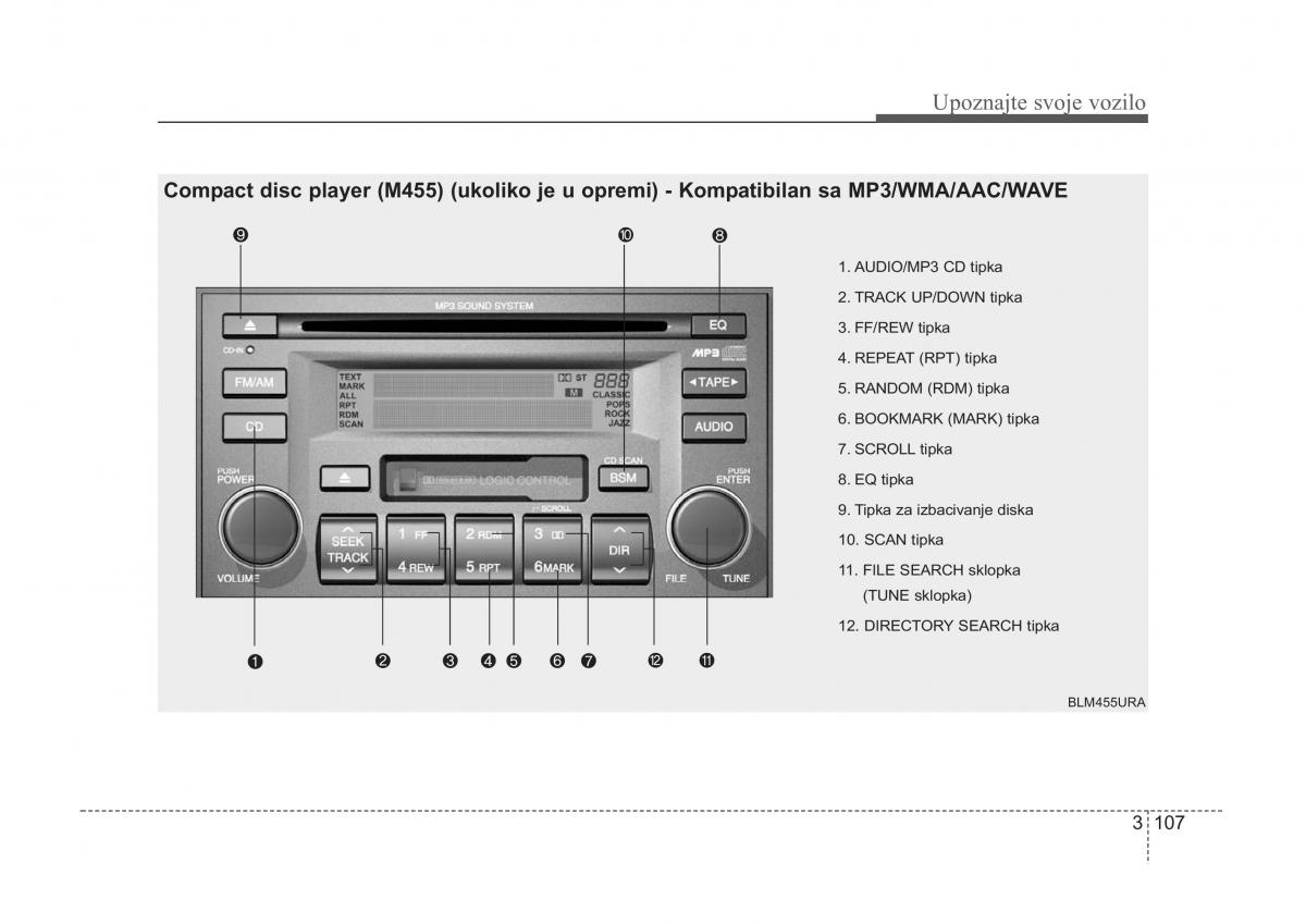 KIA Sorento I 1 vlasnicko uputstvo / page 117