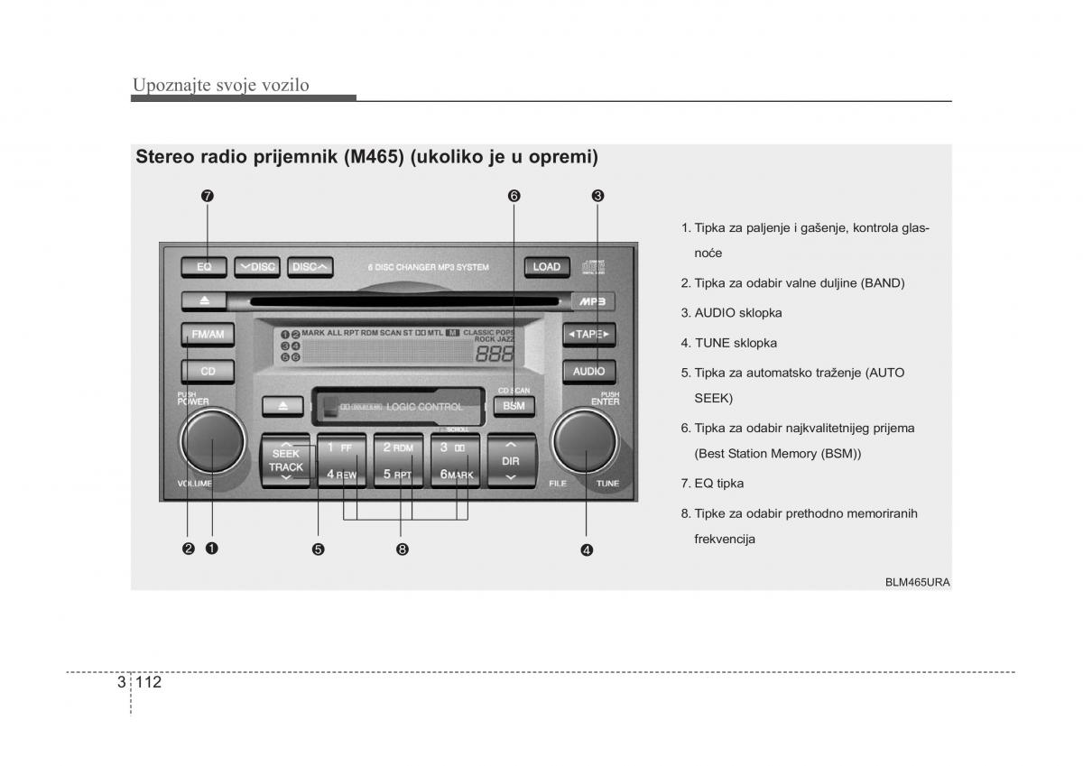 KIA Sorento I 1 vlasnicko uputstvo / page 122