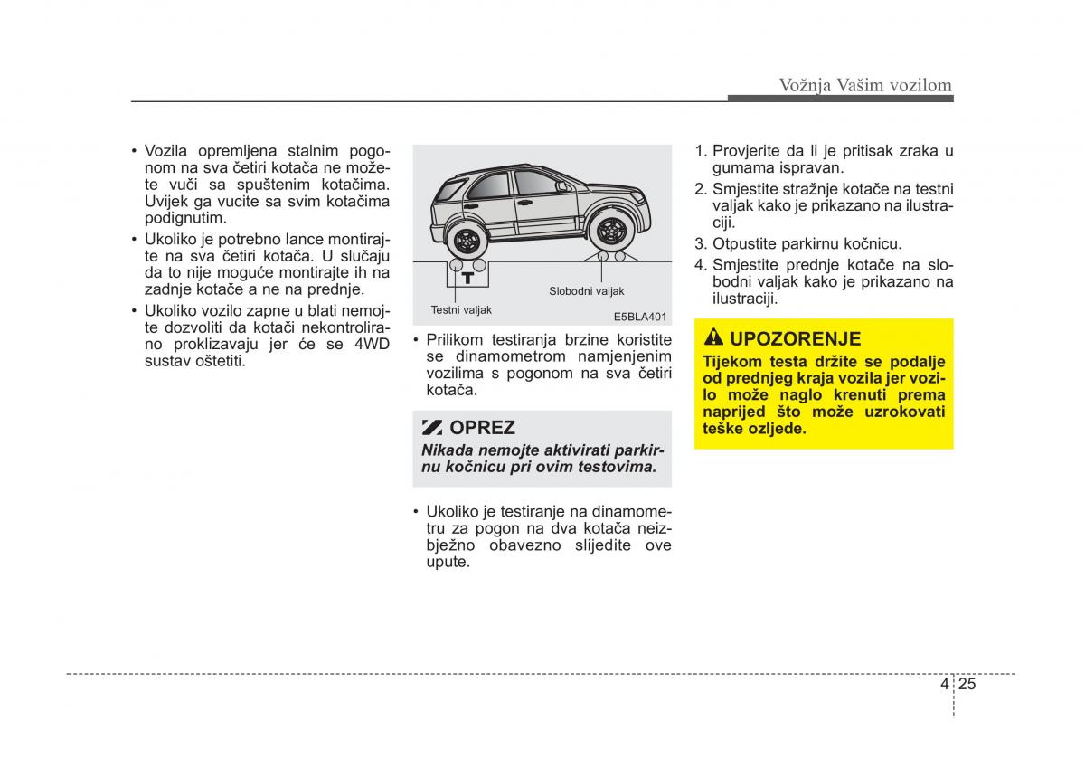 KIA Sorento I 1 vlasnicko uputstvo / page 158