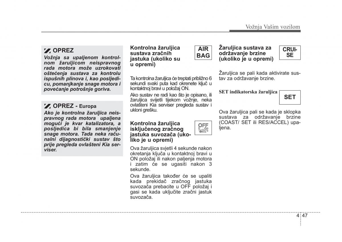 KIA Sorento I 1 vlasnicko uputstvo / page 180