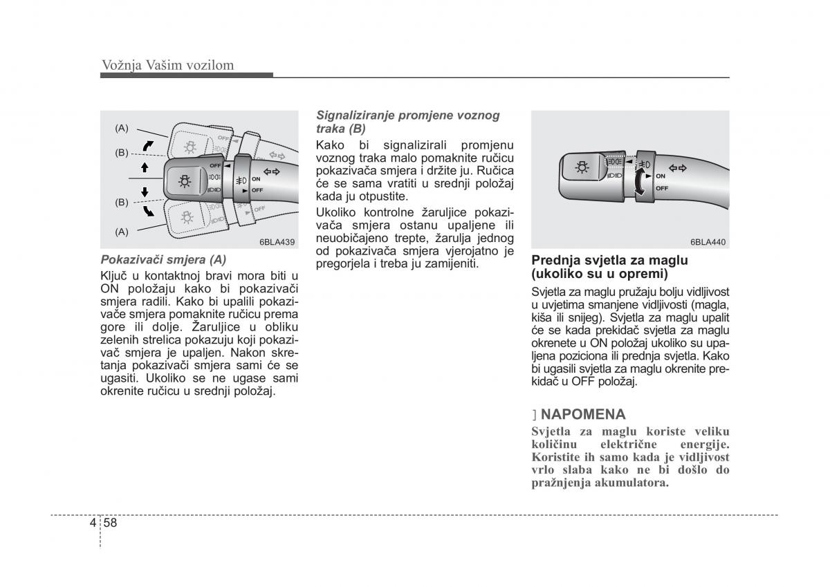 KIA Sorento I 1 vlasnicko uputstvo / page 191