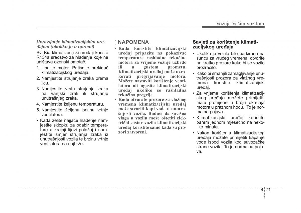 KIA Sorento I 1 vlasnicko uputstvo / page 204