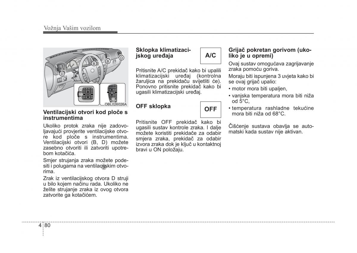 KIA Sorento I 1 vlasnicko uputstvo / page 213