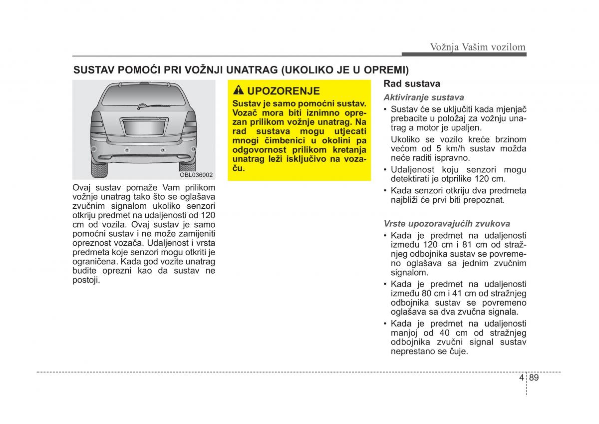 KIA Sorento I 1 vlasnicko uputstvo / page 222