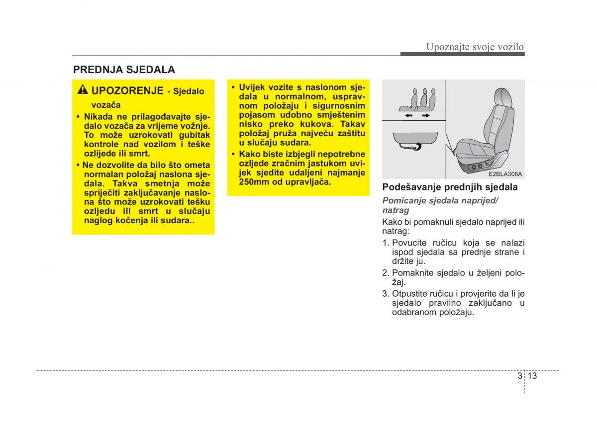 KIA Sorento I 1 vlasnicko uputstvo / page 23