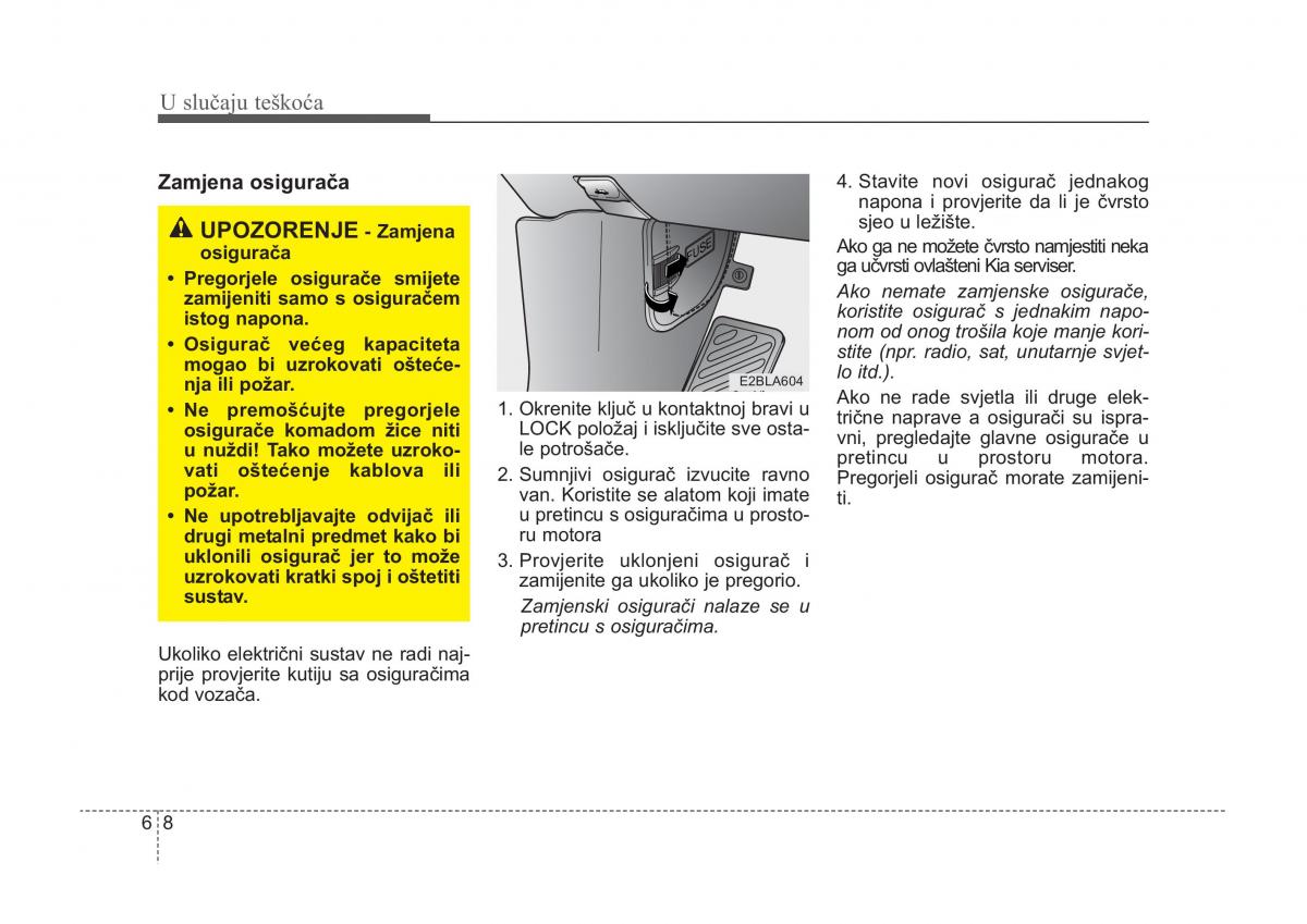 KIA Sorento I 1 vlasnicko uputstvo / page 274